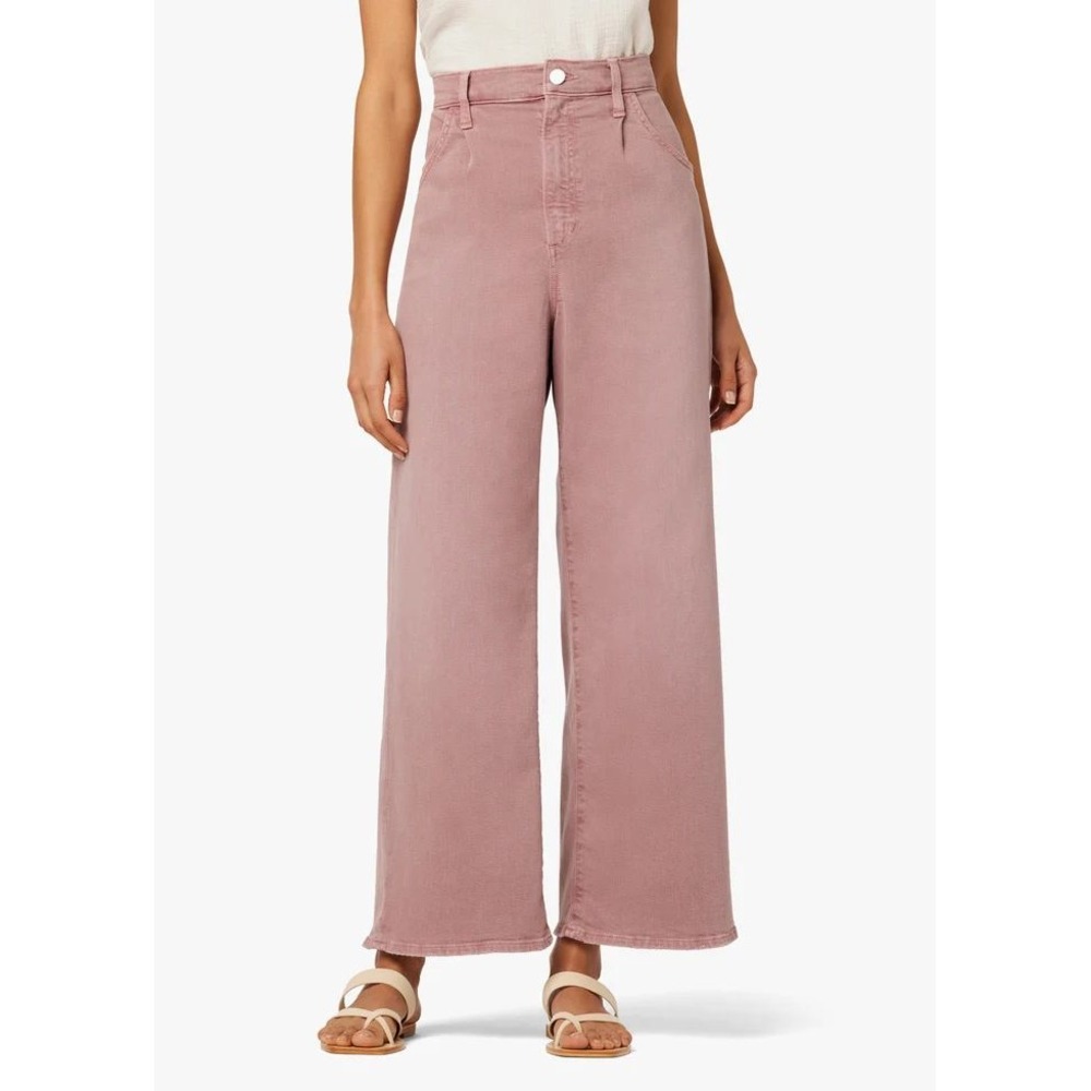 Joe's Jeans The Cleo Wide Leg High Rise Pants Nostalgia Rose Mauve NWT 27